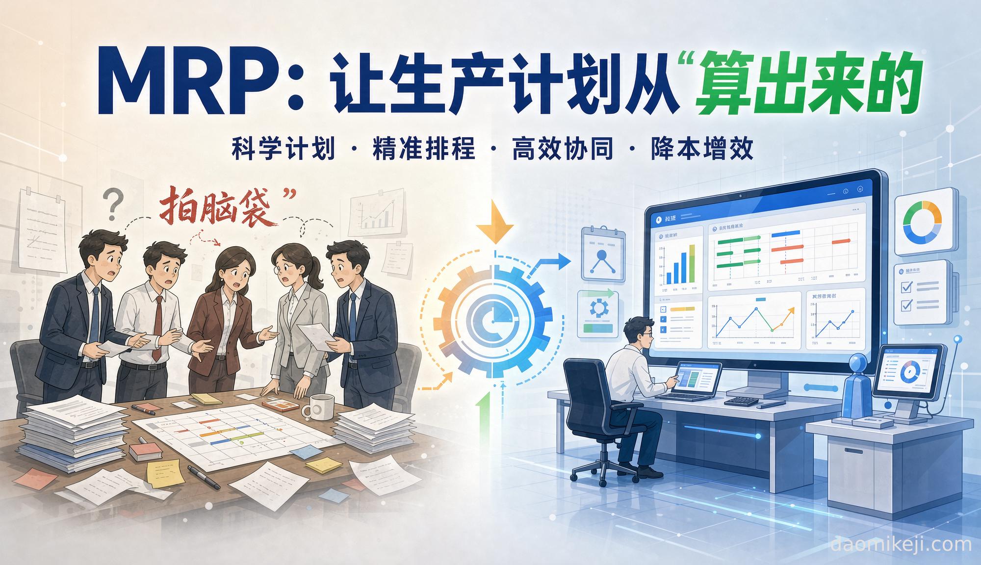 MRP：让生产计划从“拍脑袋”变成“算出来的”